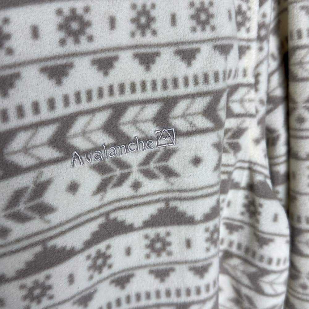 Avalanche Polyester Patterned White And Tan Women… - image 2
